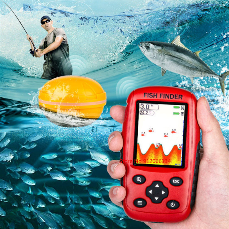 Fish Finder Portable - Wireless Fish Finder Portable 50M Water