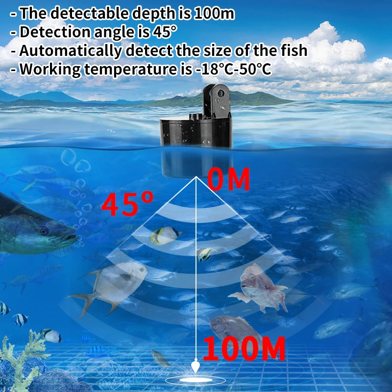 Alarm 100M Portable Sonar Fish - Fish Finder Portable avaliação e preço