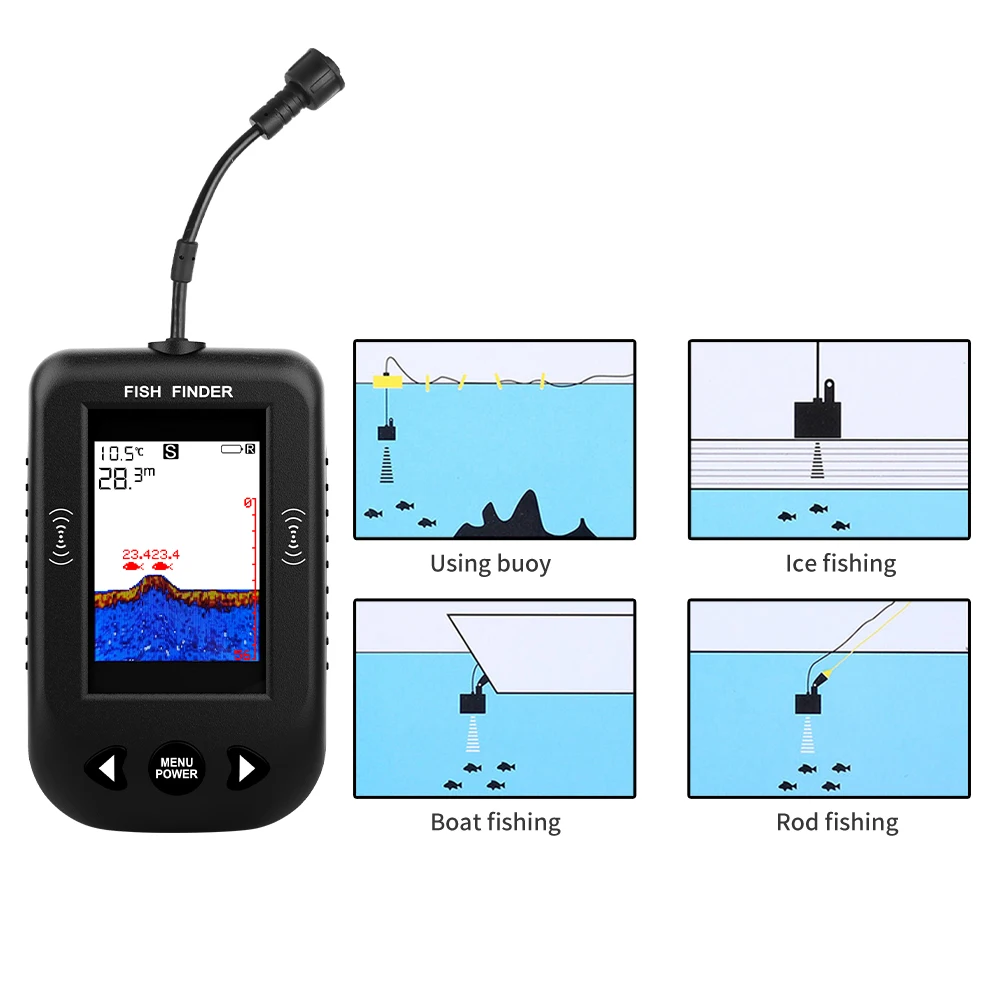 Alarm 100M Portable Sonar Fish - Fish Finder Portable avaliação e preço