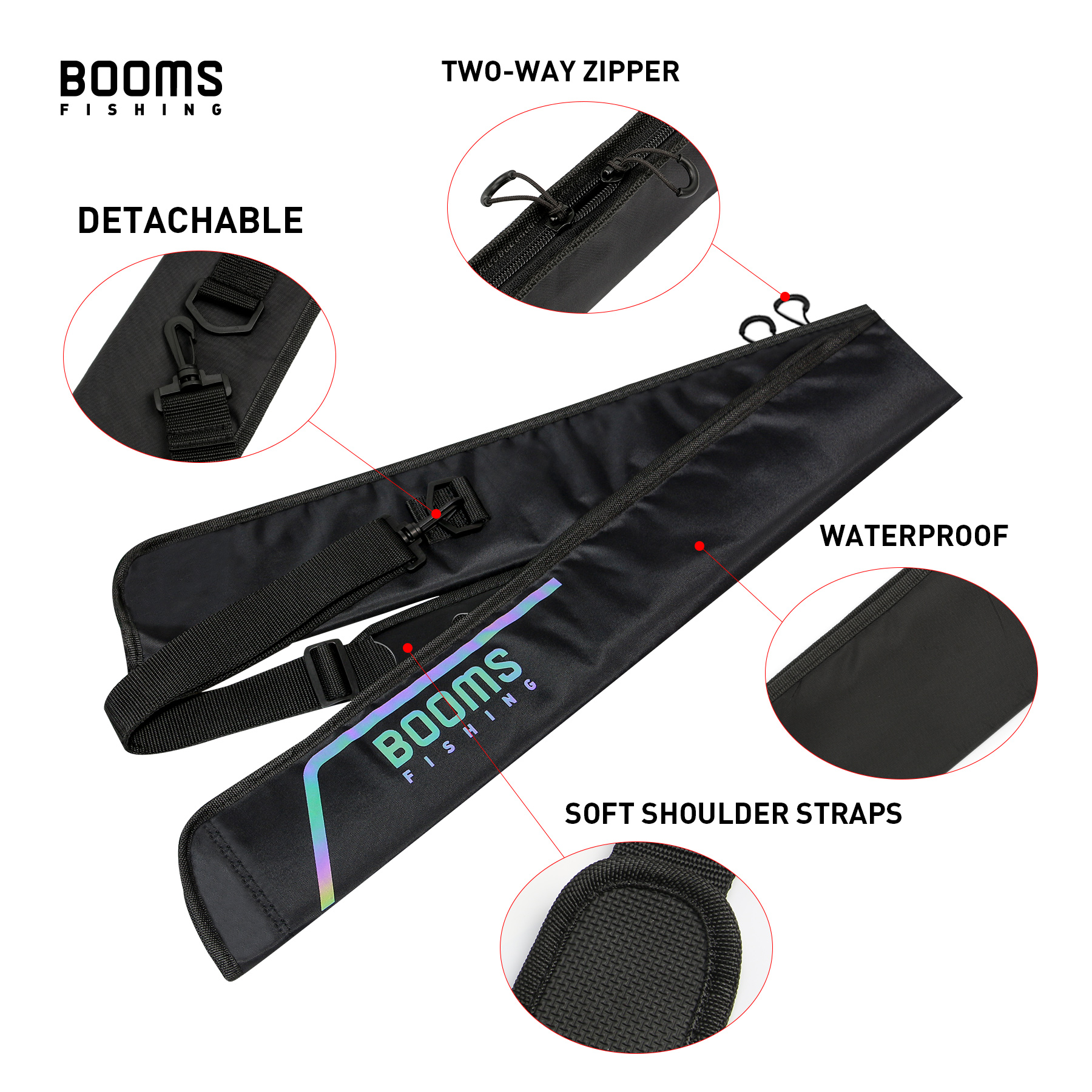 Booms Fishing 195cm Large Wate - Fish Finder Case avaliação e preço