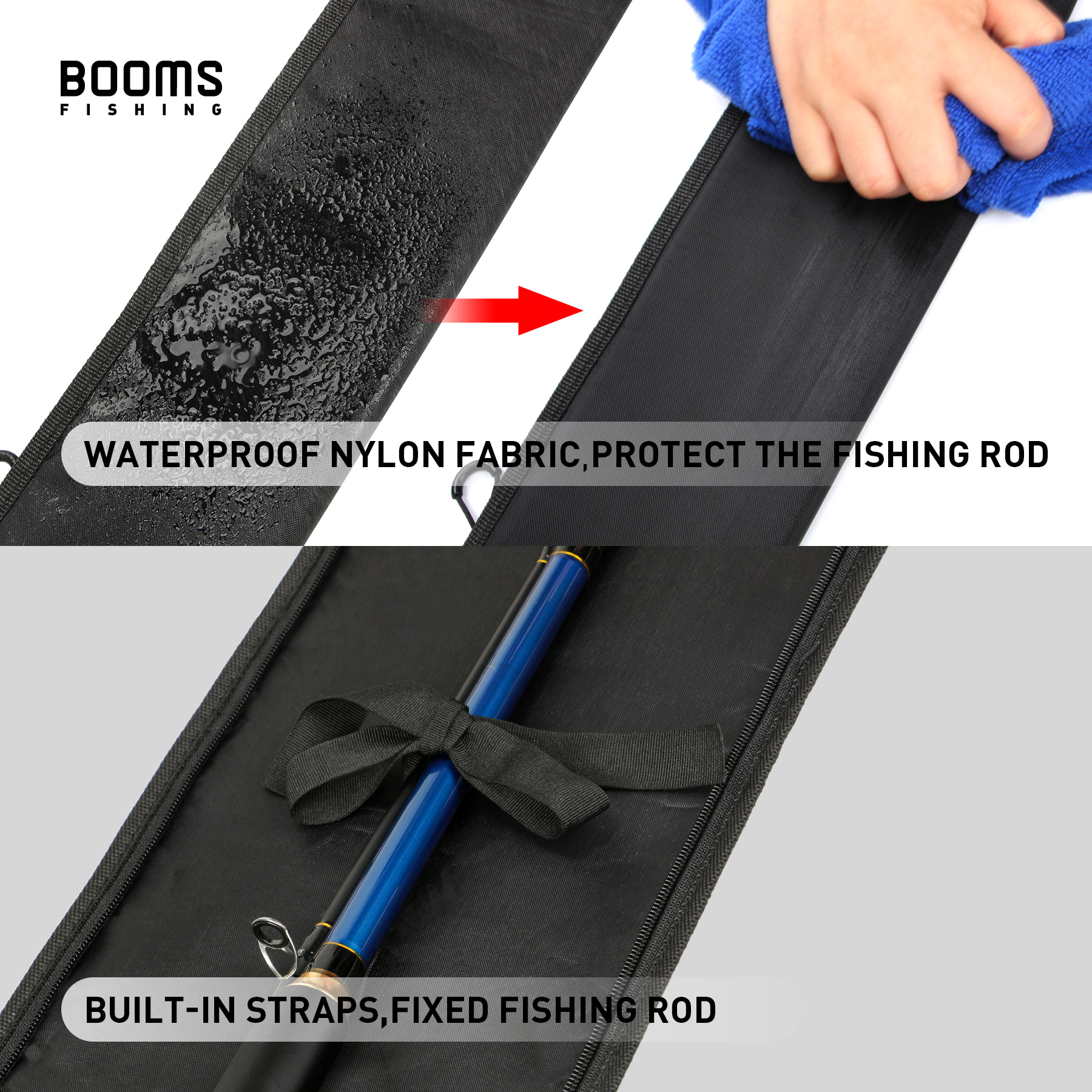 Booms Fishing 195cm Large Wate - Fish Finder Case avaliação e preço