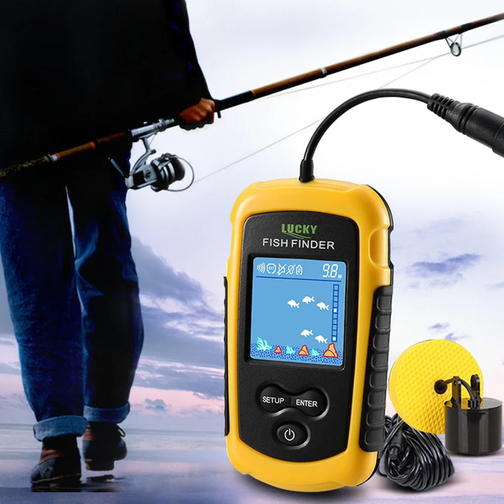 Lucky LCD Color Screen Portabl - Fish Finder Portable avaliação e preço