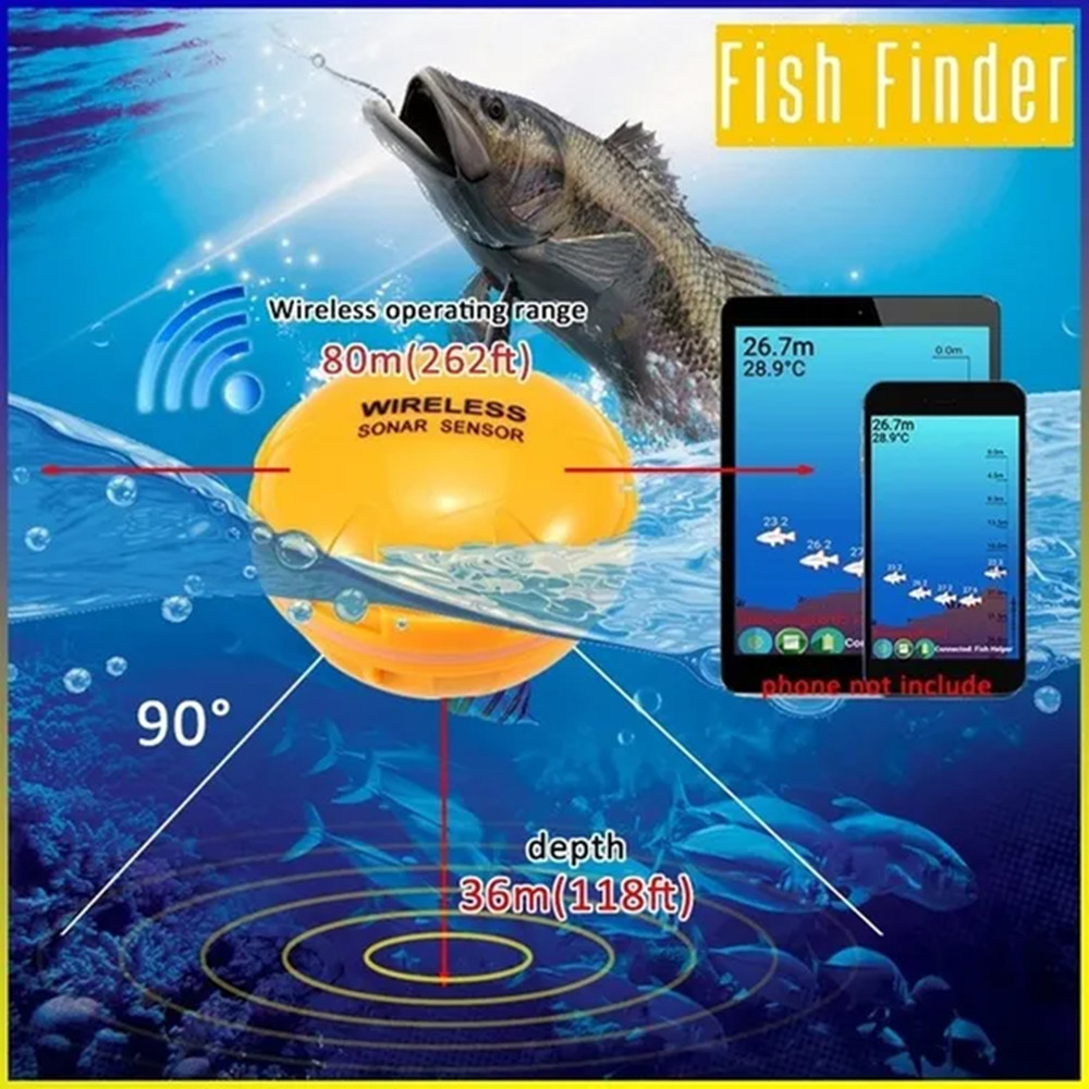 PUPOPAN 100M Brand New Smart P - Fish Finder Portable avaliação e preço