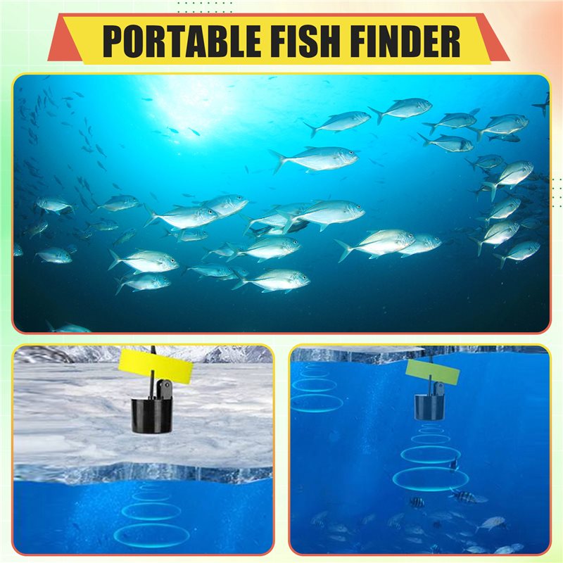 ABKV-Portable Fish Finder Wate - Fish Finder Transducer avaliação e preço