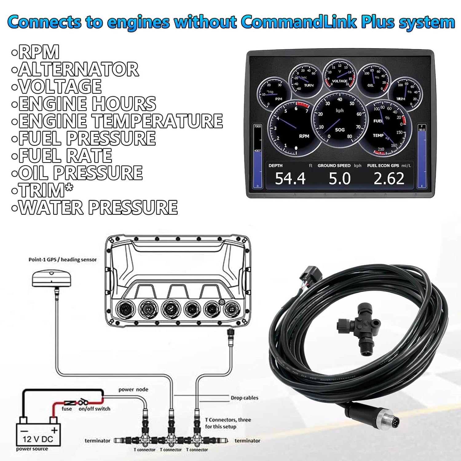 Engine Interface Cable NMEA200 - Fish Finder Cable avaliação e preço
