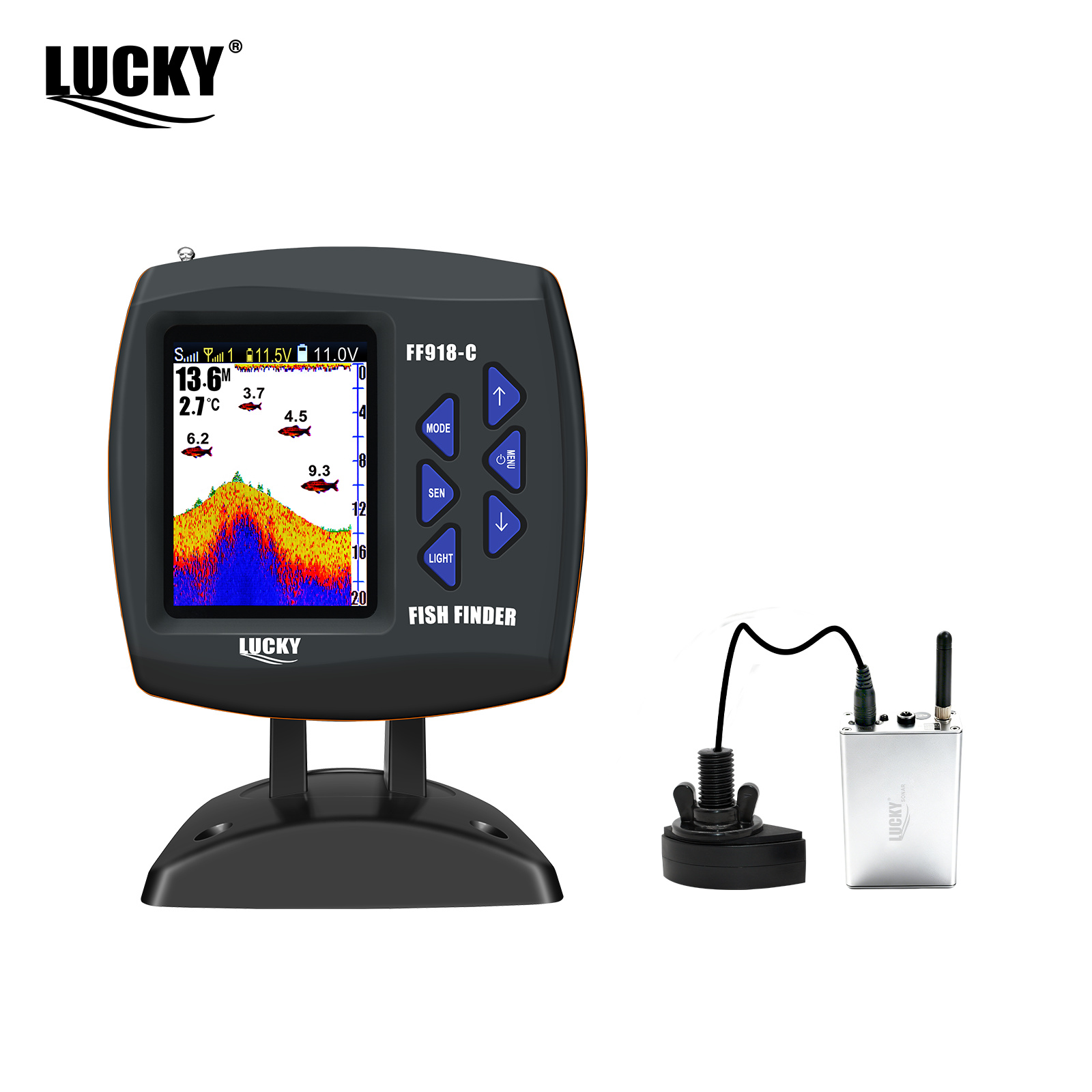 Lucky FF918 Wireless Remote Co - Fish Finder Portable avaliação e preço