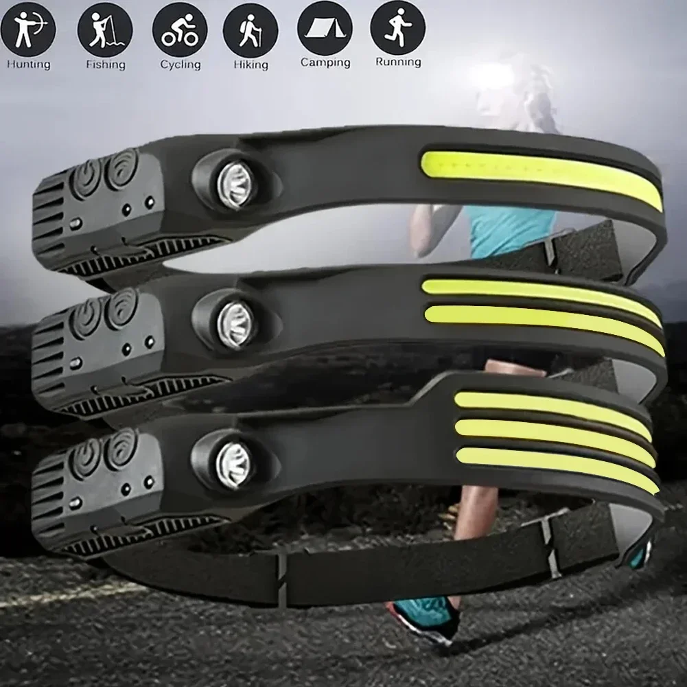 LED Sensor Headlamp Built-in B - Fish Finder Battery avaliação e preço