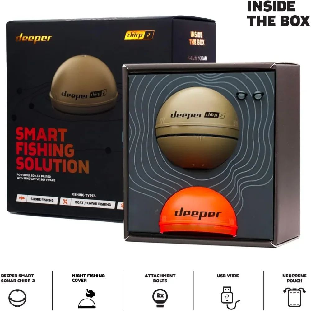 A  Chirp 2 Sonar Fish Finder - - Fish Finder Portable avaliação e preço