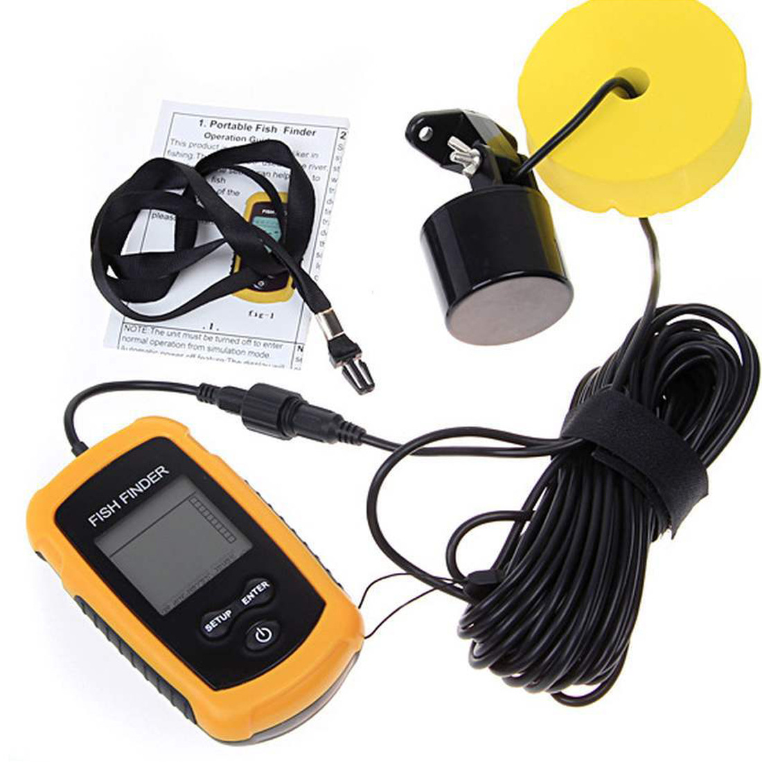 Alarm 100M Portable Sonar Fish - Fish Finder Portable avaliação e preço
