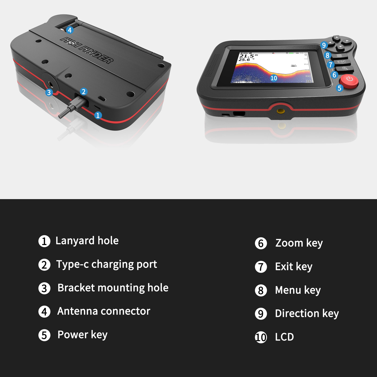 FindFish 200M Portable Fish Fi - Fish Finder Portable avaliação e preço