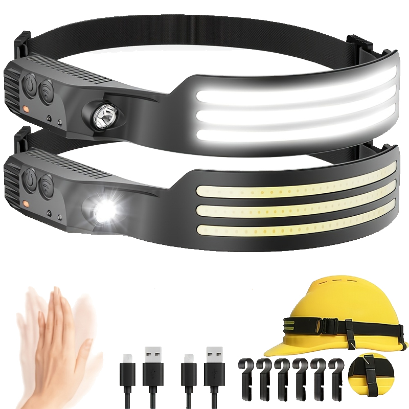 LED Sensor Headlamp USB Rechar - Fish Finder Battery avaliação e preço