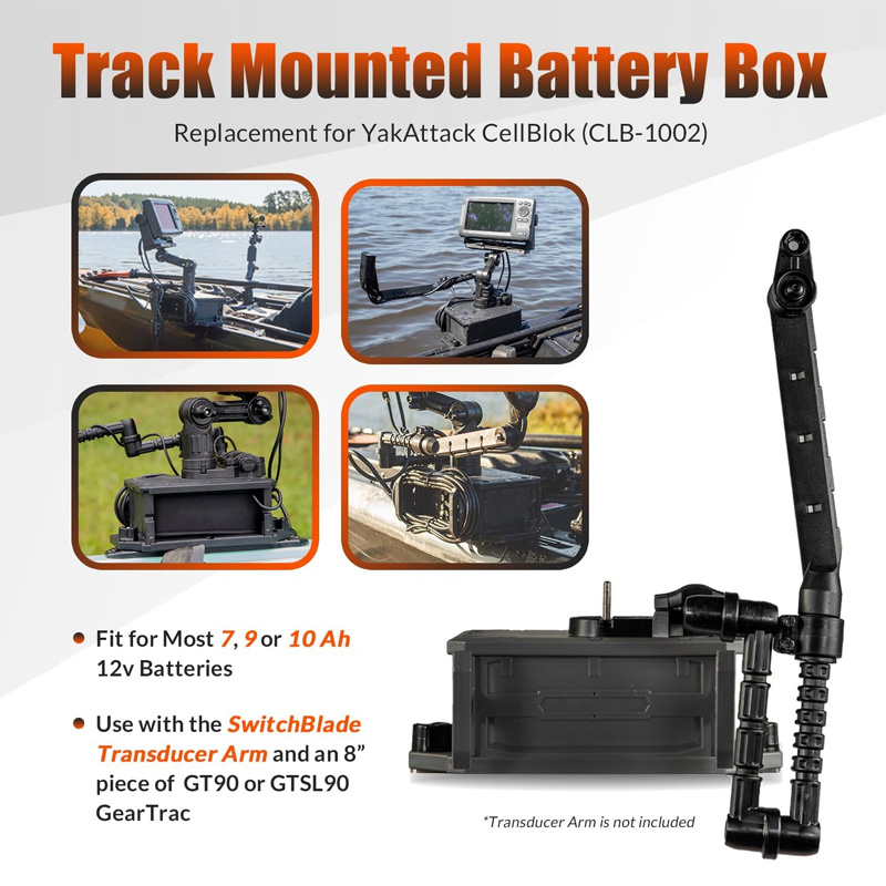 Track Mounted Battery Box for  - Fish Finder Battery avaliação e preço