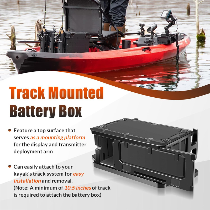 Track Mounted Battery Box for  - Fish Finder Battery avaliação e preço
