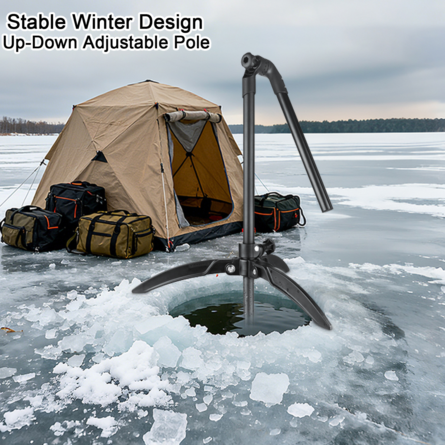 Ice Fishing Transducer Pole Mo - Fish Finder Mount avaliação e preço