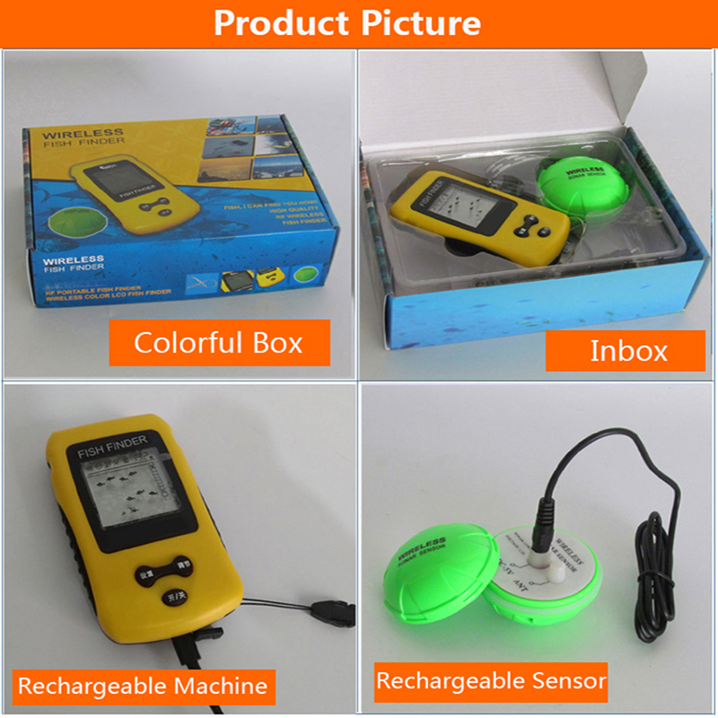 Brand New Colorful Wireless Fi - Fish Finder Transducer avaliação e preço