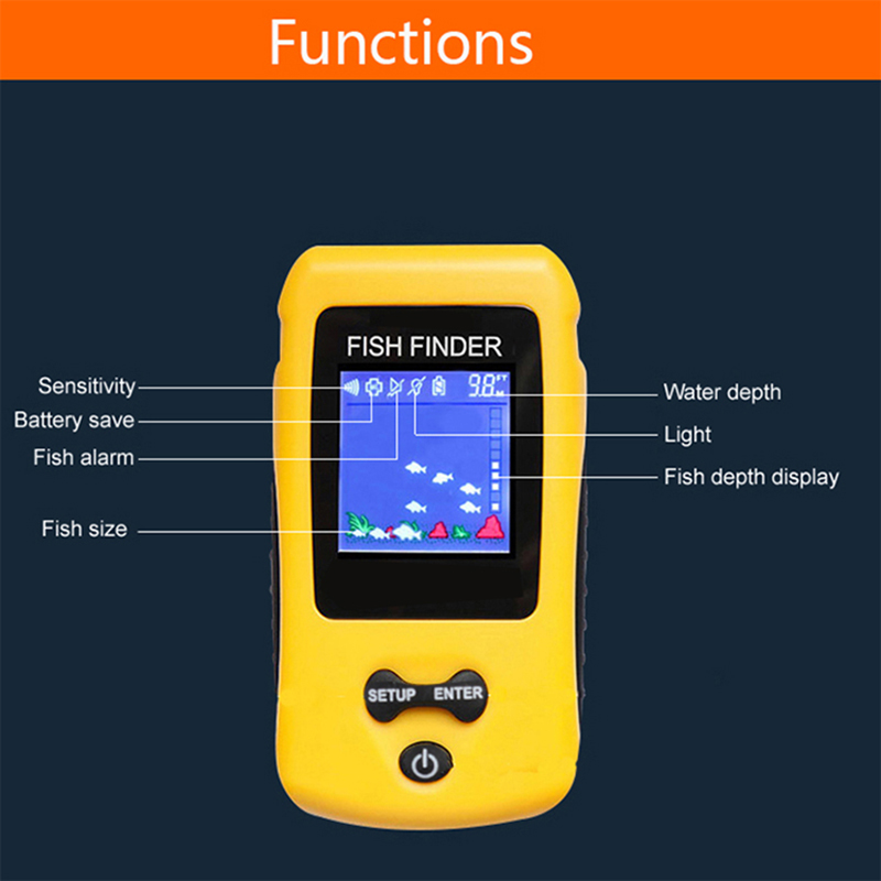 Brand New Colorful Wireless Fi - Fish Finder Transducer avaliação e preço